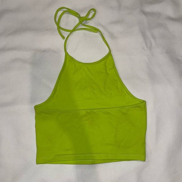 ❤️ 3 for $23 ❤️ Neon Green halter neck - Picture 2 of 2